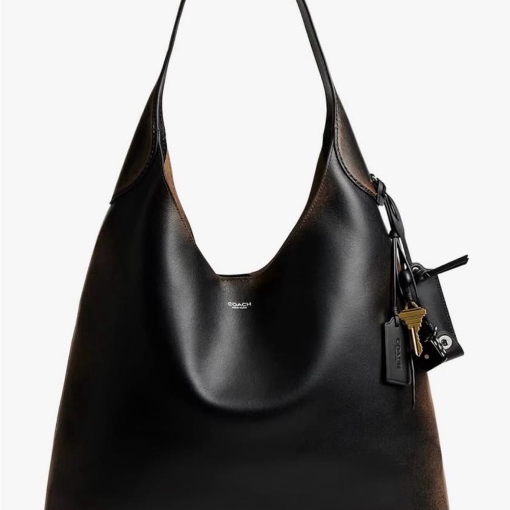 Brooklyn 39 loved leather COACH Black and Brown Ombre Leather Shoulder Bag - Picture 2 of 4